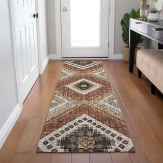 Dalyn Portico PO5 Copper Machine Washable Area Rug Runner Lifestyle Image Feature