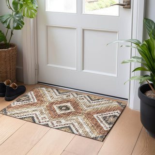Dalyn Portico PO5 Copper Machine Washable Area Rug Scatter Lifestyle Image Feature