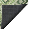 Dalyn Portico PO5 Green Machine Washable Area Rug Backing Image