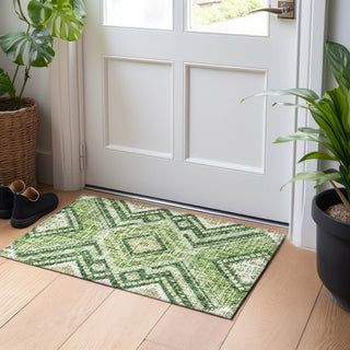 Dalyn Portico PO5 Green Machine Washable Area Rug Scatter Lifestyle Image Feature