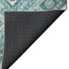 Dalyn Portico PO5 Teal Machine Washable Area Rug Backing Image