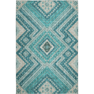 Dalyn Portico PO5 Teal Machine Washable Area Rug main image