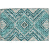 Dalyn Portico PO5 Teal Machine Washable Area Rug Scatter Main Image