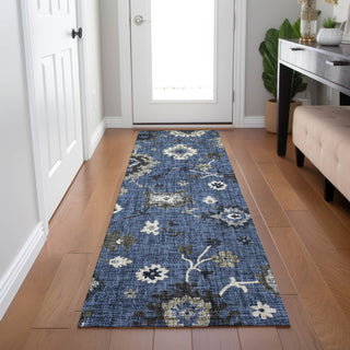 Dalyn Portico PO6 Blue Machine Washable Area Rug Runner Lifestyle Image Feature