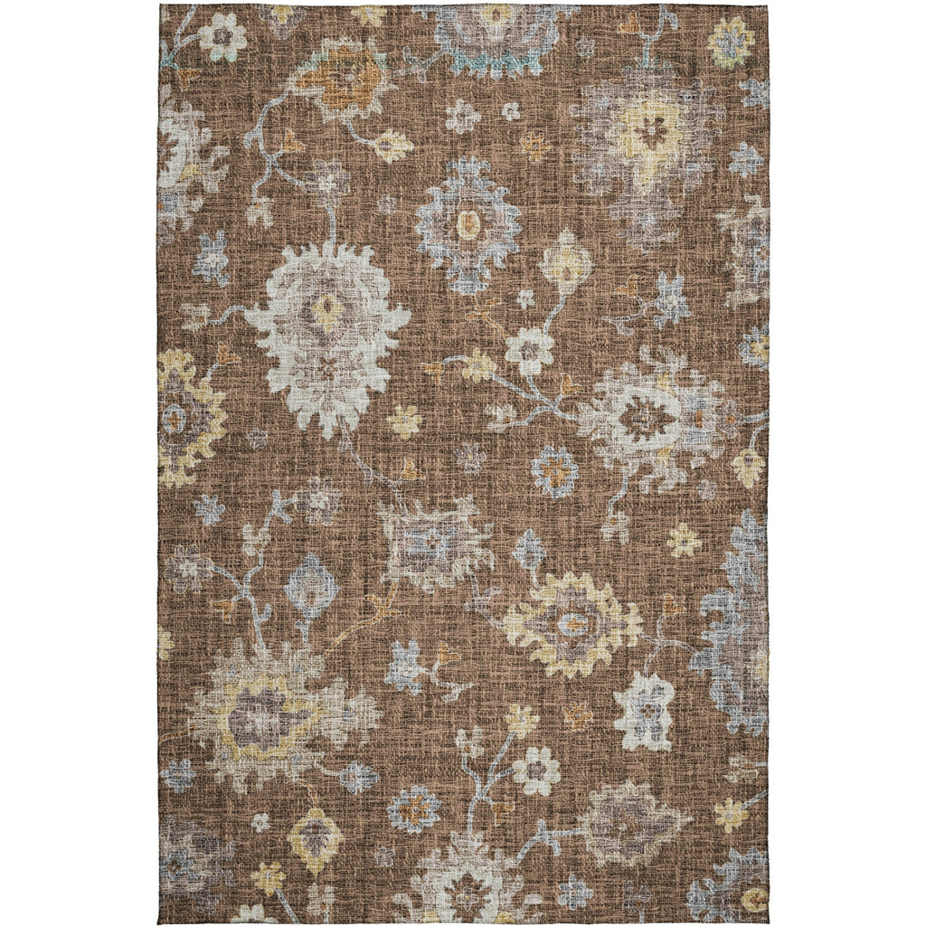 Dalyn Portico PO6 Chocolate Machine Washable Area Rug main image