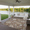 Dalyn Portico PO6 Chocolate Machine Washable Area Rug Outdoor Lifestyle Image Feature