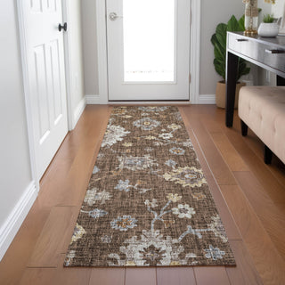 Dalyn Portico PO6 Chocolate Machine Washable Area Rug Runner Lifestyle Image Feature