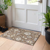 Dalyn Portico PO6 Chocolate Machine Washable Area Rug Scatter Lifestyle Image Feature