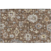 Dalyn Portico PO6 Chocolate Machine Washable Area Rug Scatter Main Image