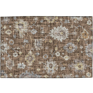 Dalyn Portico PO6 Chocolate Machine Washable Area Rug Scatter Main Image