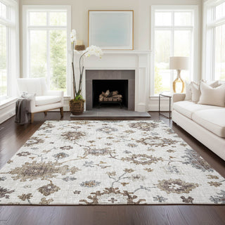 Dalyn Portico PO6 Ivory Machine Washable Area Rug Lifestyle Image Feature