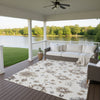Dalyn Portico PO6 Ivory Machine Washable Area Rug Outdoor Lifestyle Image Feature