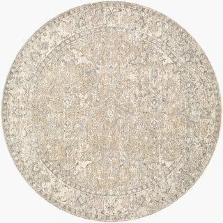 Livabliss Poetry POI-2308 Cream Area Rug Round