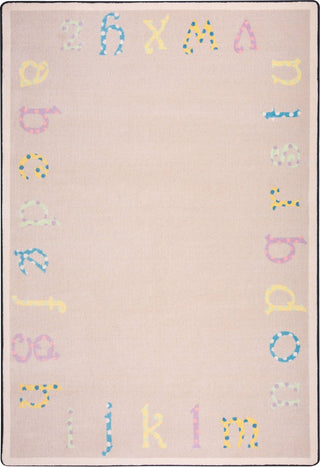 Joy Carpets Kid Essentials Polka Dot ABC's Multi Area Rug