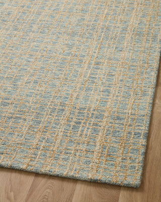Chris Loves Julia x Loloi Polly POL-03 Blue / Sand Area Rug Angle Image