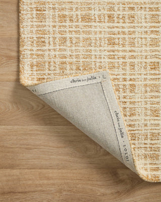 Chris Loves Julia x Loloi Polly POL-03 Straw / Ivory Area Rug Backing Image