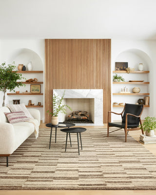Chris Loves Julia x Loloi Polly POL-04 Beige / Tobacco Area Rug Lifestyle Image Feature