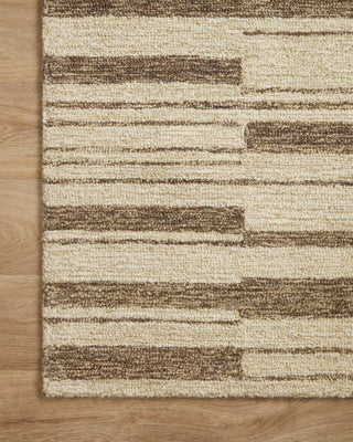 Chris Loves Julia x Loloi Polly POL-04 Beige / Tobacco Area Rug Corner Image