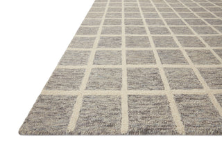 Chris Loves Julia x Loloi Polly POL-05 Slate / Ivory Area Rug Corner Image