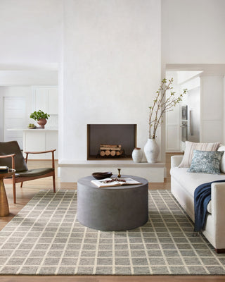 Chris Loves Julia x Loloi Polly POL-05 Slate / Ivory Area Rug Lifestyle Image Feature