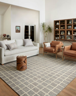 Chris Loves Julia x Loloi Polly POL-05 Slate / Ivory Area Rug Lifestyle Image Feature