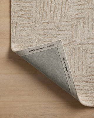 Polly POL-08 Smoke/Sand Area Rug by Chris Loves Julia x Loloi