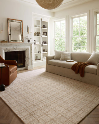 Polly POL-10 Khaki/Sand Area Rug by Chris Loves Julia x Loloi Lifestyle Image Feature