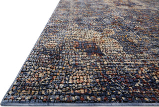 Loloi Porcia PB-01 Blue/Blue Area Rug Round Image