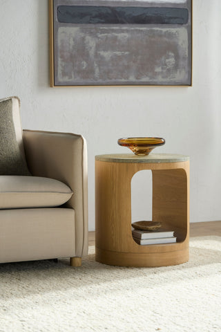 Surya Poros PORS-002 Green / Brown Furniture Style Shot