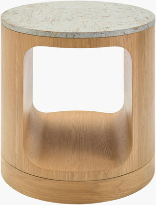 Surya Poros PORS-003 Silver Gray / Brown Furniture Angle