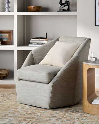 Surya Poros PORS-003 Silver Gray / Brown Furniture Style Shot