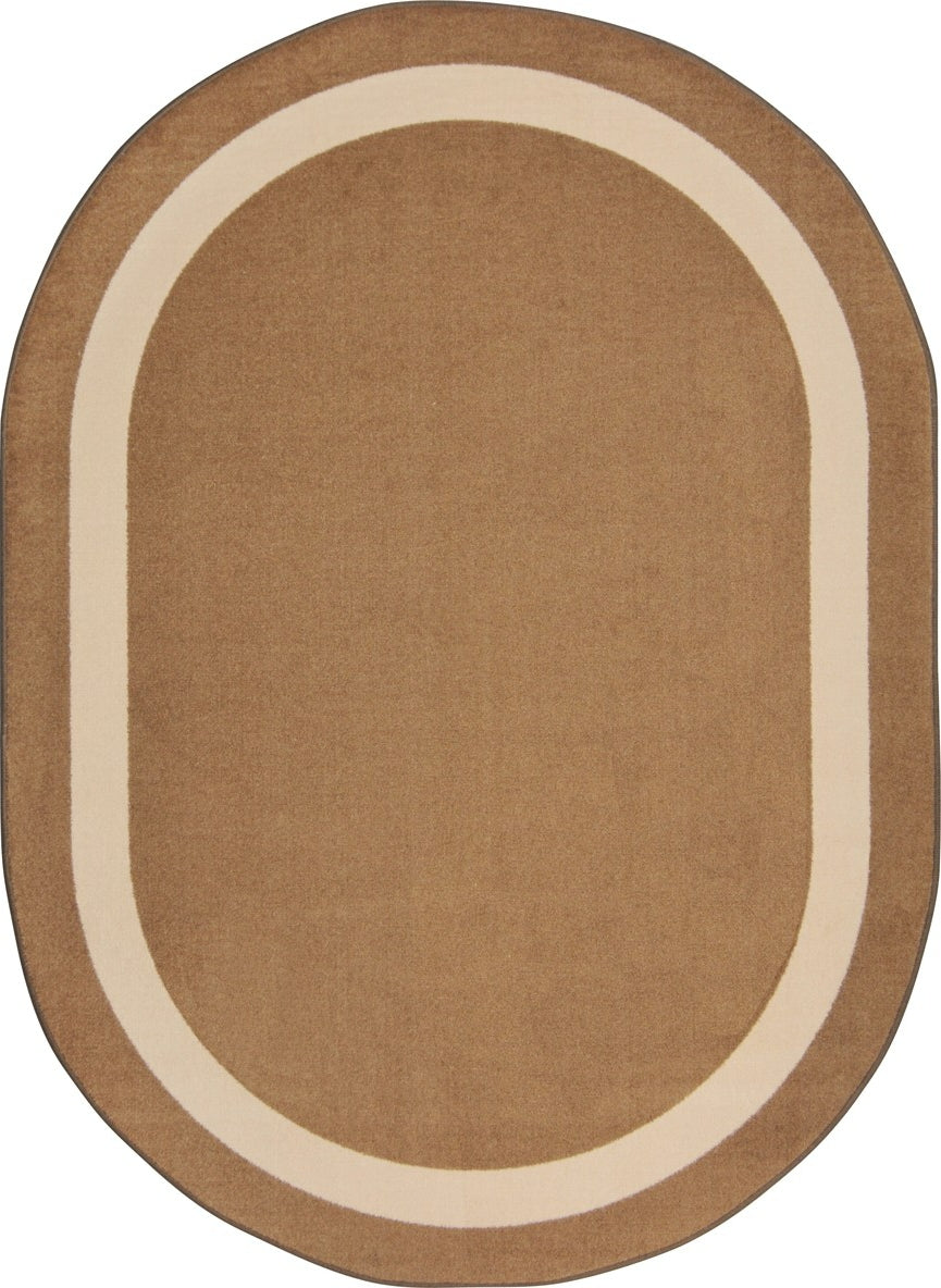 Joy Carpets Kid Essentials Portrait Mocha Area Rug