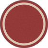 Joy Carpets Kid Essentials Portrait Wine Area Rug