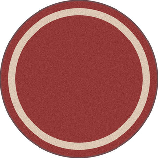 Joy Carpets Kid Essentials Portrait Wine Area Rug