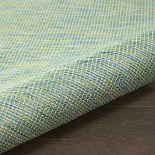 Nourison Positano POS01 Blue/Green Area Rug Detail Image
