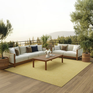 Nourison Positano POS01 Yellow Area Rug 