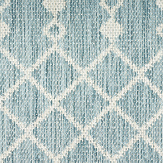 Nourison Positano POS02 Aqua Area Rug Corner Image