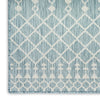 Nourison Positano POS02 Aqua Area Rug Corner Image