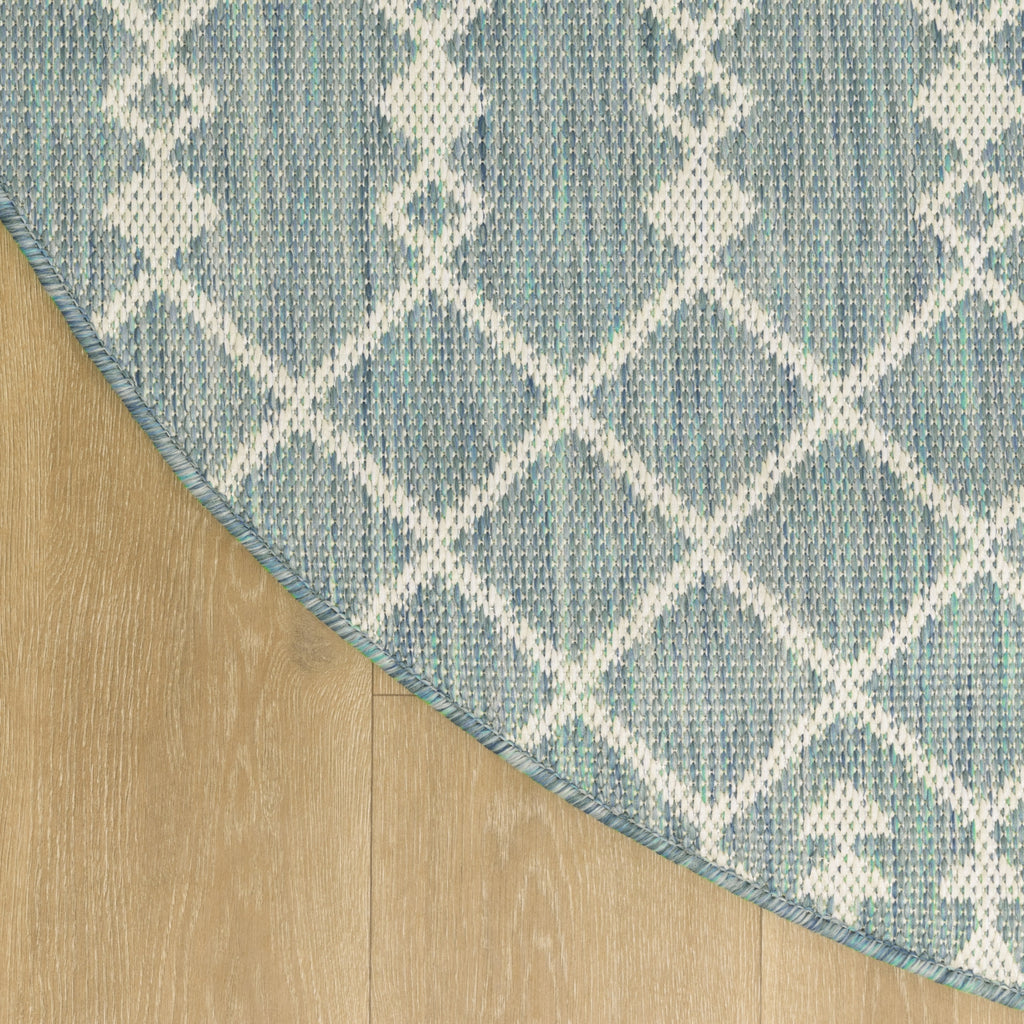 Nourison Positano POS02 Aqua Area Rug main image