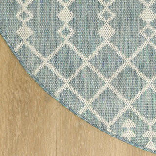 Nourison Positano POS02 Aqua Area Rug main image