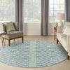 Nourison Positano POS02 Aqua Area Rug Swatch Image