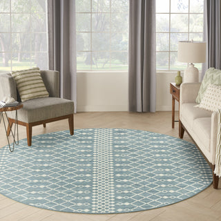 Nourison Positano POS02 Aqua Area Rug Swatch Image
