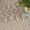 Nourison Positano POS02 Beige Area Rug Texture Image