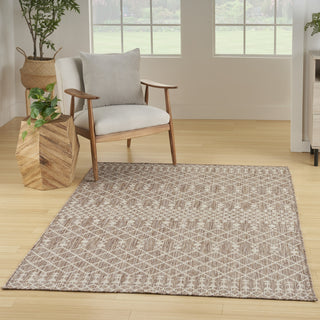Nourison Positano POS02 Beige Area Rug Corner Image