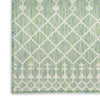 Nourison Positano POS02 Blue Green Area Rug Corner Image