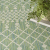 Nourison Positano POS02 Blue Green Area Rug Texture Image
