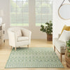 Nourison Positano POS02 Blue Green Area Rug Swatch Image