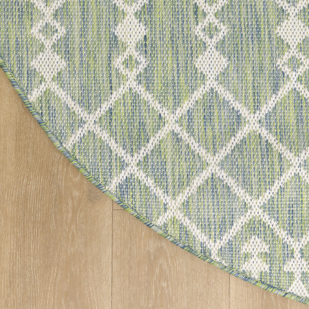 Nourison Positano POS02 Blue Green Area Rug main image