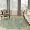 Nourison Positano POS02 Blue Green Area Rug Swatch Image