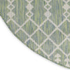 Nourison Positano POS02 Blue Green Area Rug Corner Image